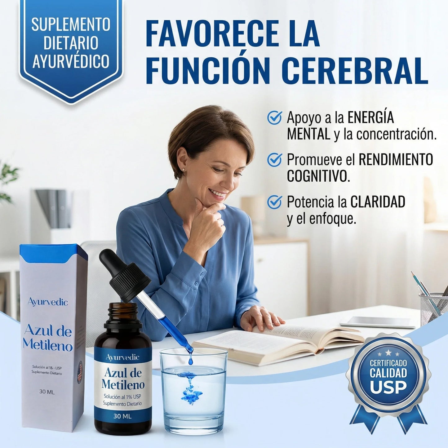 AZUL DE METILENO AYURVEDIC 30 ML