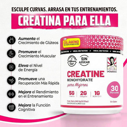 Bellafit™ 2x1 Old School Labs: Creatina Monohidratada para mujeres
