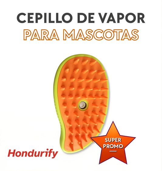 PawSpa™ — Cepillo de Vapor 3 en 1 para Mascotas con Limpieza Profunda y Efecto Relajante