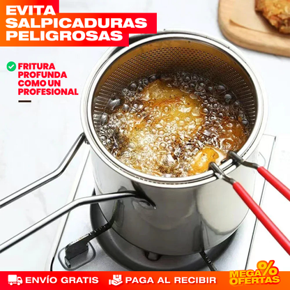 FryPro™ — Olla Multifuncional para Freír con Menos Aceite y Resultados Crujientes