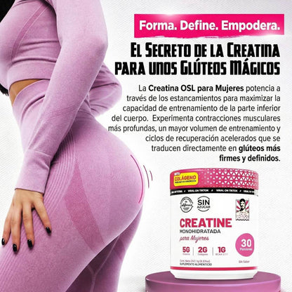 Bellafit™ 2x1 Old School Labs: Creatina Monohidratada para mujeres