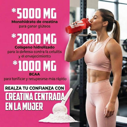 Bellafit™ 2x1 Old School Labs: Creatina Monohidratada para mujeres