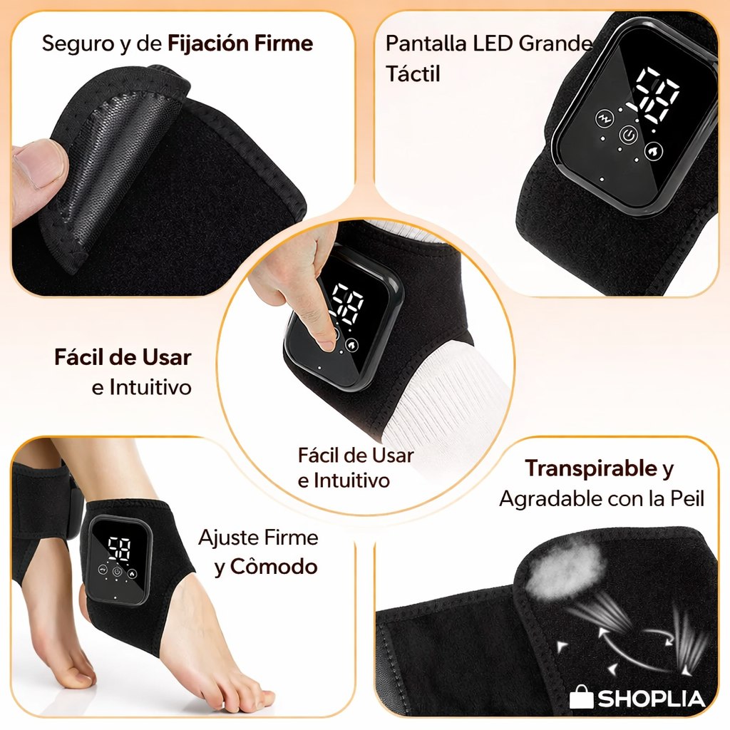 ThermoFlex Pro™  | cómoda tobillera térmica, alivia el dolor | 2x1