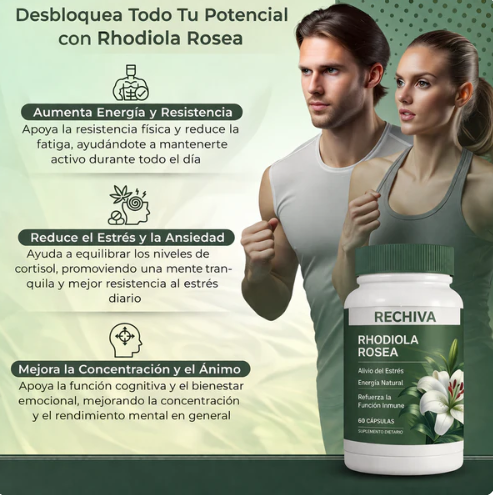 🧠 Rhodiola Premium – Más Enfoque, Energía Mental y Equilibrio Cada Día
