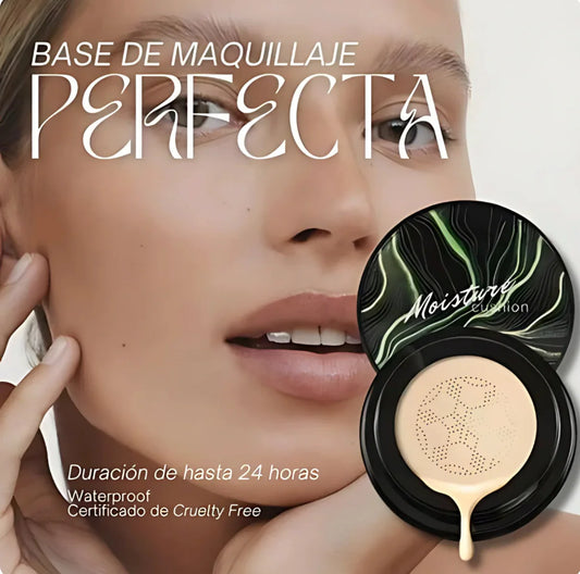 MOISTURE CUSHION™ — Base Cushion 3 en 1 con Hidratación Profunda y Acabado Profesional