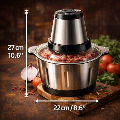 TurboChop™ — Picador Eléctrico de Alta Potencia para Preparar tus Alimentos en Segundos
