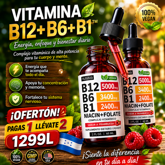 ⚡Vitamina B12+B6+B1™ Promo 2x1 – Más Energía, Más Enfoque y Más Vitalidad