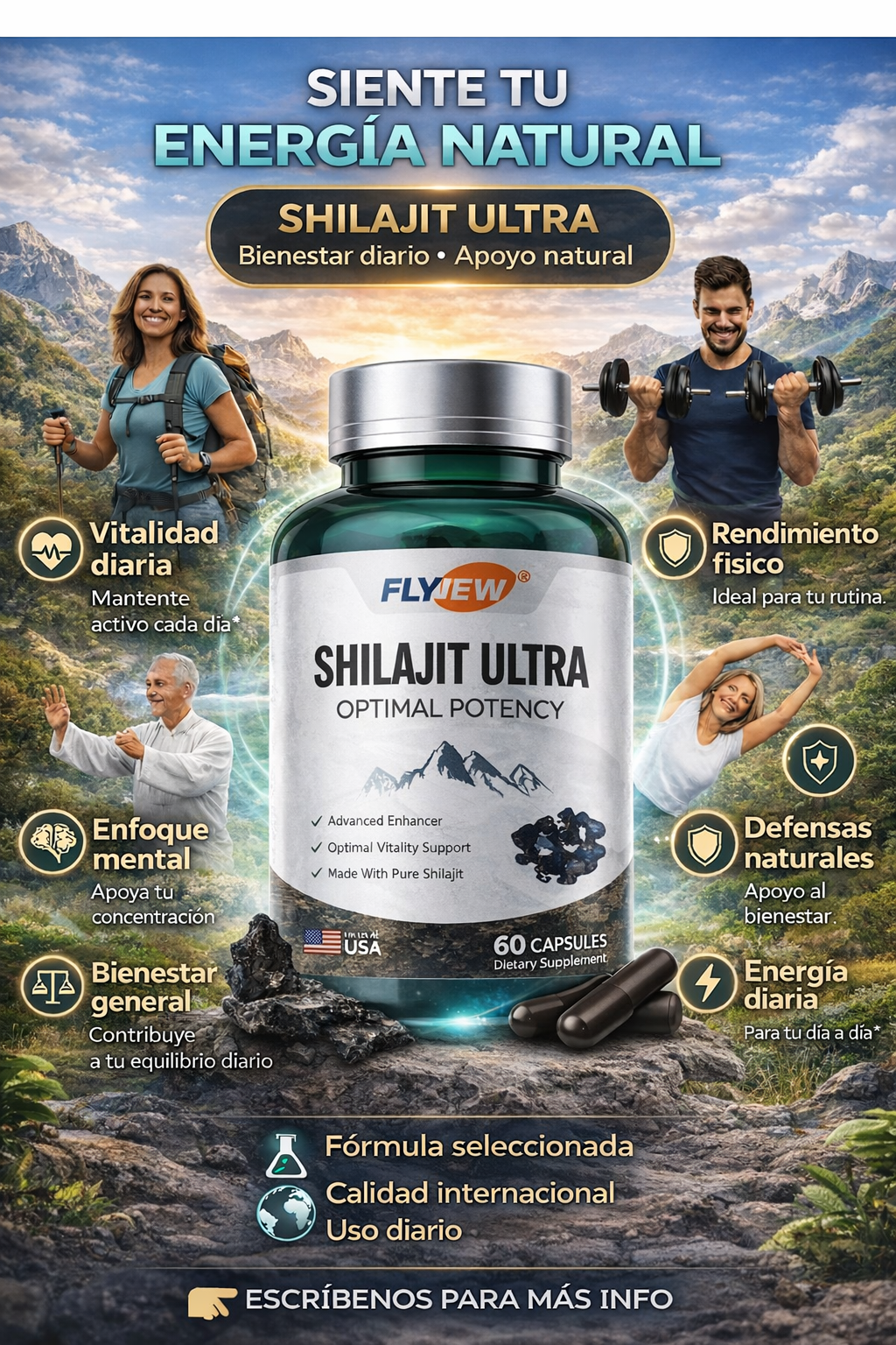 Shilajit Ultra™ | Energía y resistencia para hombres imparables 🔥