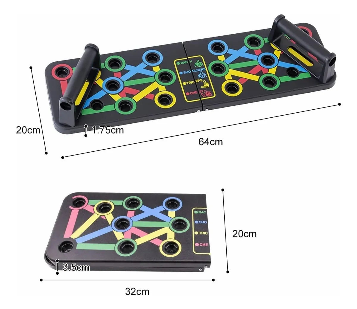 SmartPush™ - Tabla para flexiones con técnica