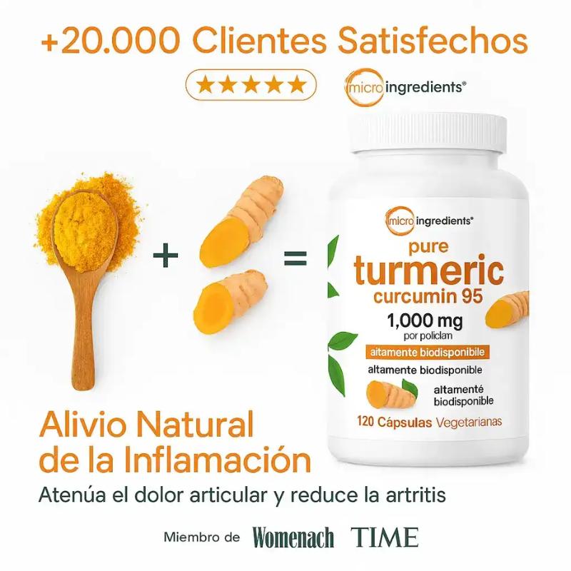 Turmeric Gold™ | ✨ Curcumina 95% con Máxima Absorción | ENVIO GRATIS