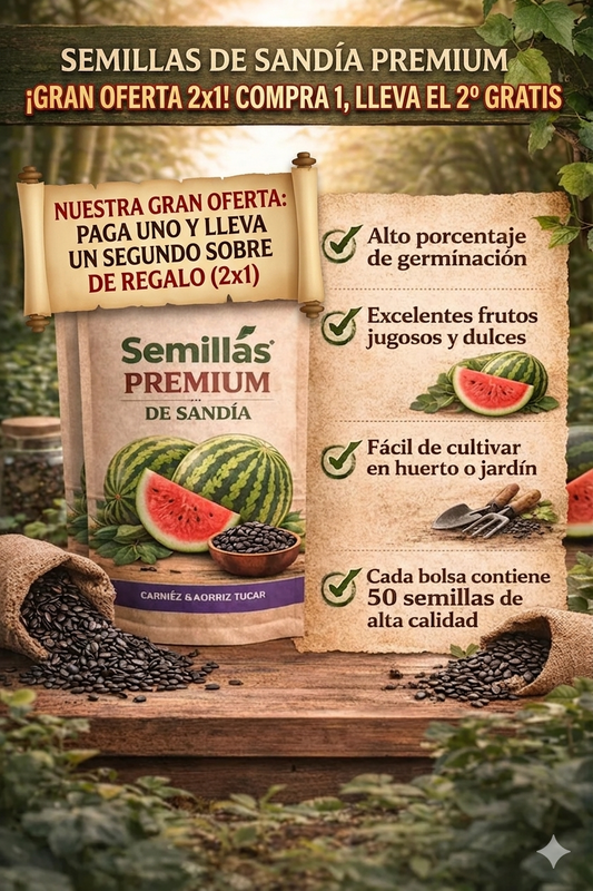🍉 SweetHarvest™ - Semillas PREMIUM de Sandía Dulce 🍉 (2x1)
