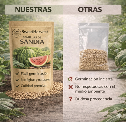 🍉 SweetHarvest™ - Semillas PREMIUM de Sandía Dulce 🍉 (2x1)