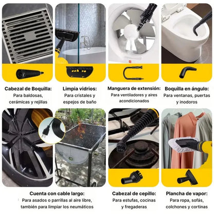 VaporClean™ Limpiador A Vapor Electrico Multifuncional