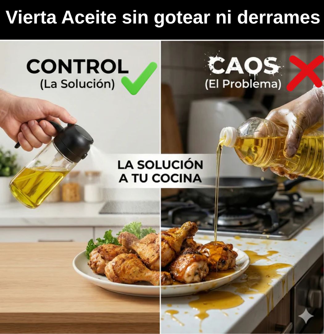 OilMaster™ | Dispensador de Aceite 2-en-1