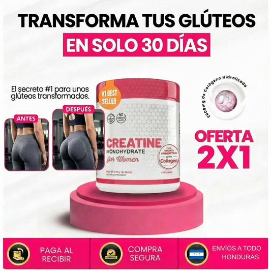 Bellafit™ 2x1 Old School Labs: Creatina Monohidratada para mujeres