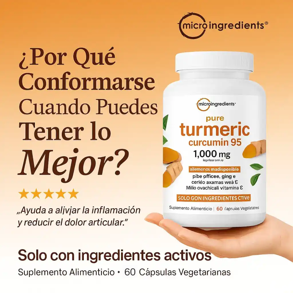 🌟Turmeric Curcumin CurcuLux™ — Cúrcuma Premium Importada para Energía y Bienestar Diario🌞🌿