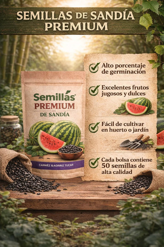 🍉 SweetHarvest™ - Semillas PREMIUM de Sandía Dulce 🍉