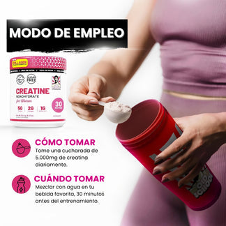 Bellafit™ 2x1 Old School Labs: Creatina Monohidratada para mujeres
