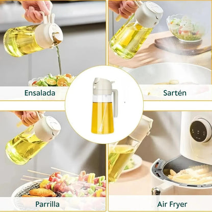 OilMaster™ | Dispensador de Aceite 2-en-1
